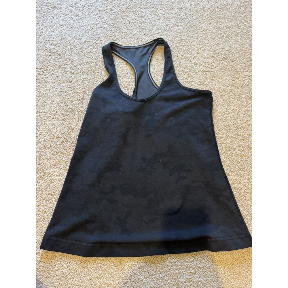 Lululemon Cool Racerback Tank Nulu - Size 4 - Heritage 365 Camo Black